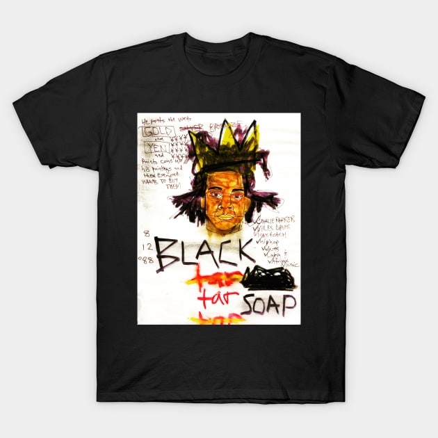 BLACK TAR SOAP T-Shirt by Basquiat